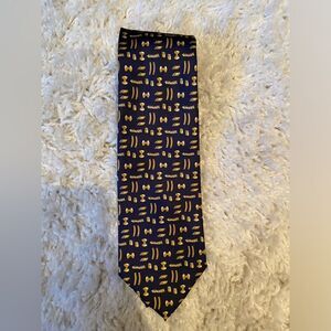 Pasta themed Italian silk tie